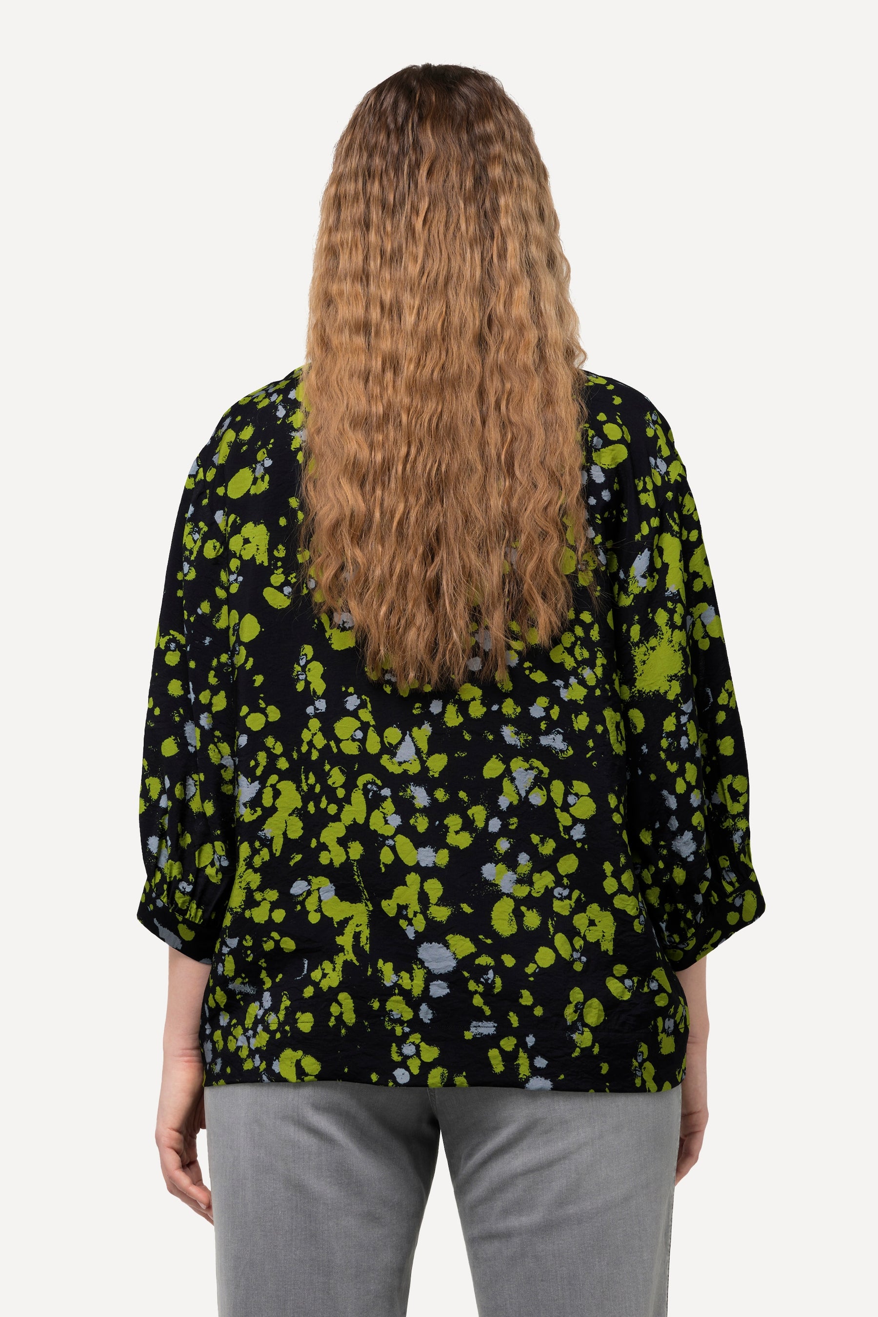 Ulla Popken Splatter Print Blouse