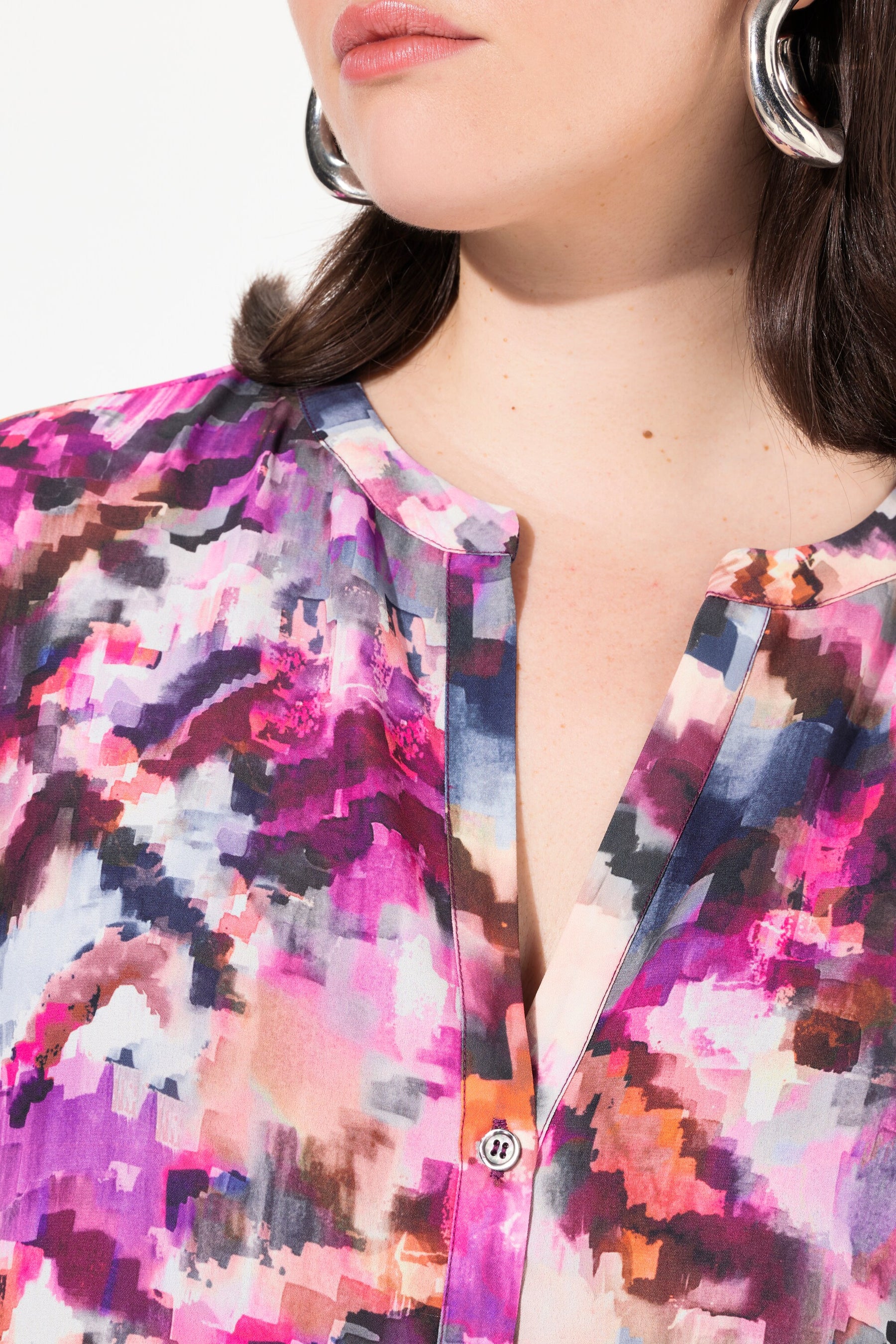 Ulla Popken Pixel Tunic in Pink