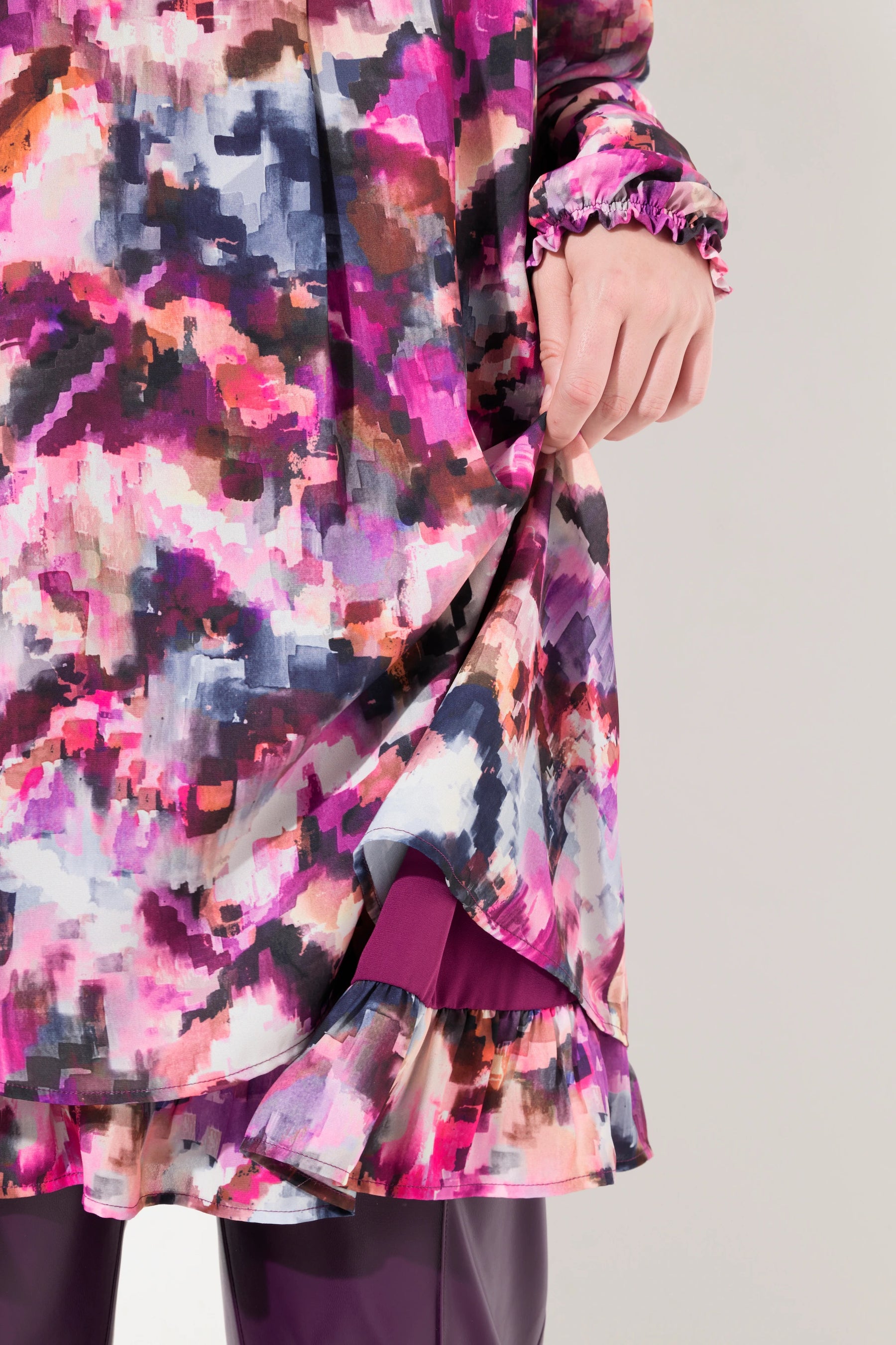 Ulla Popken Pixel Tunic in Pink