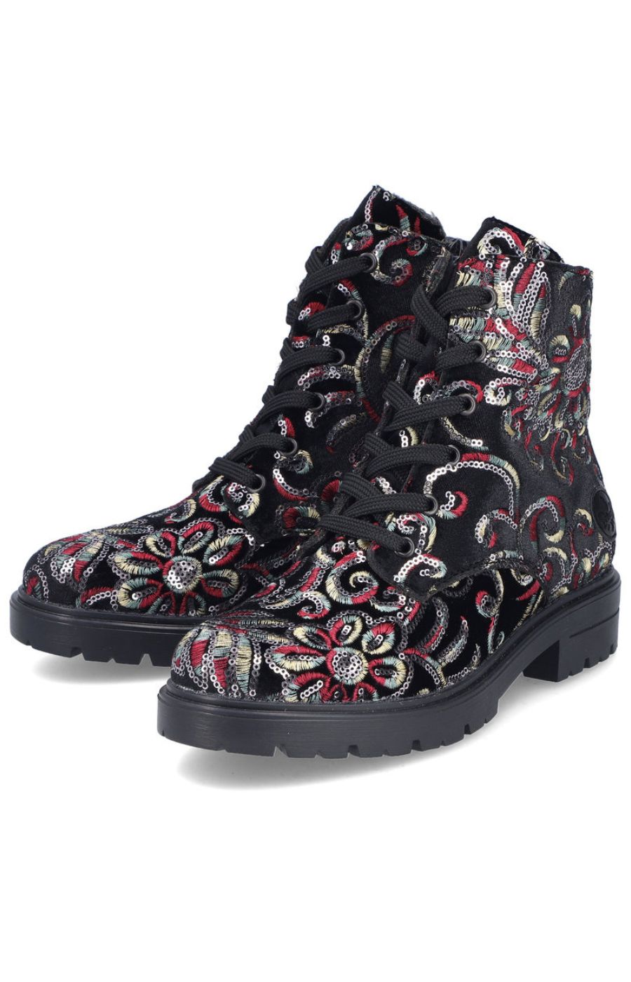 Rieker Floral Sequin Boot