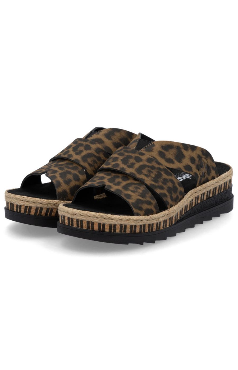 Rieker Leopard Print Sandal