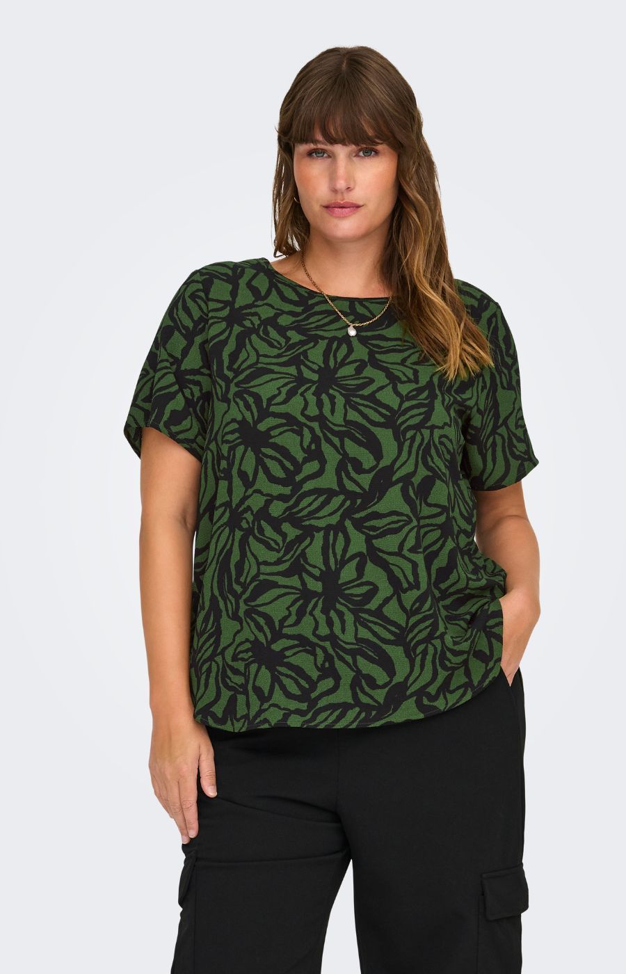 Only Carmakoma Vica Blouse in Rifle Green