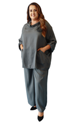 Andi Tencel Trousers in Grey