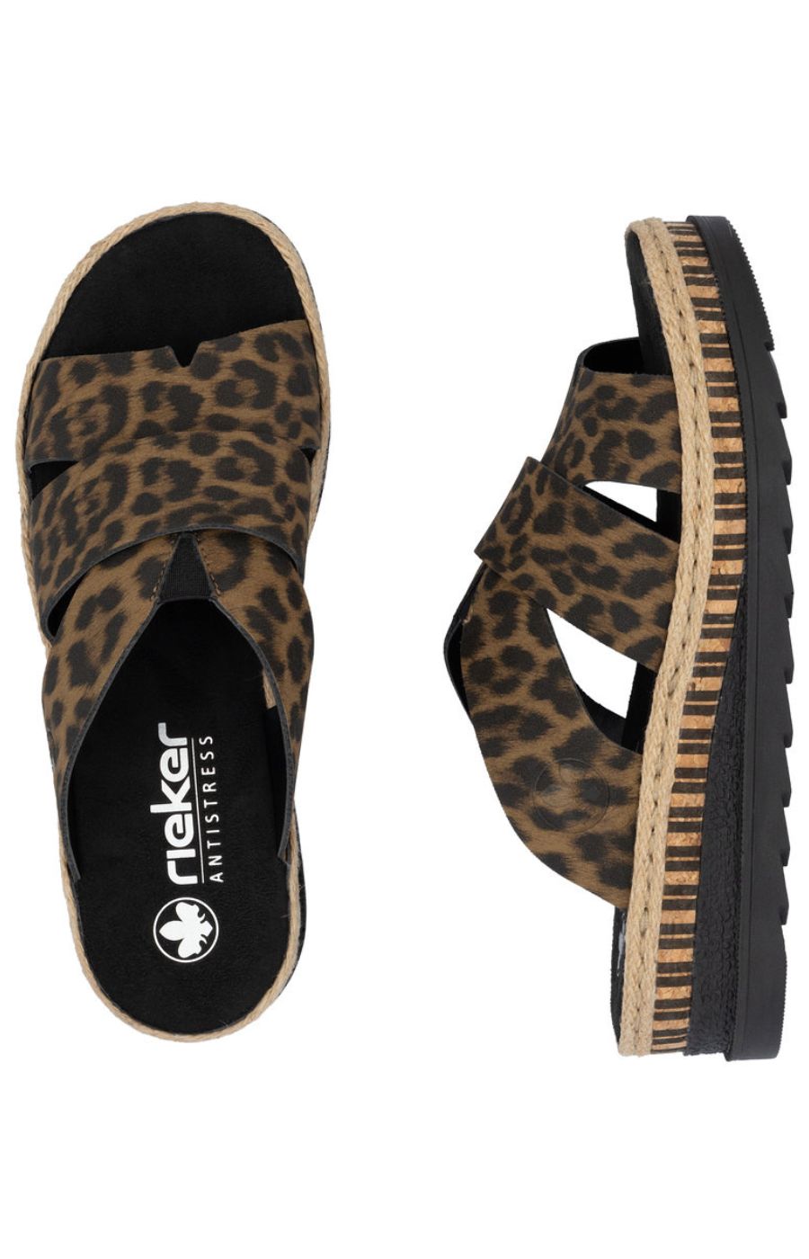 Rieker Leopard Print Sandal