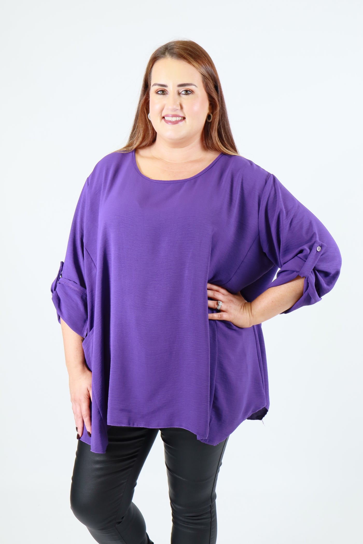 Ada Blouse in Purple