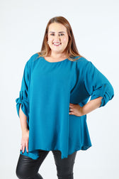 Ada Blouse in Teal