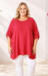 Ada Blouse in Wine