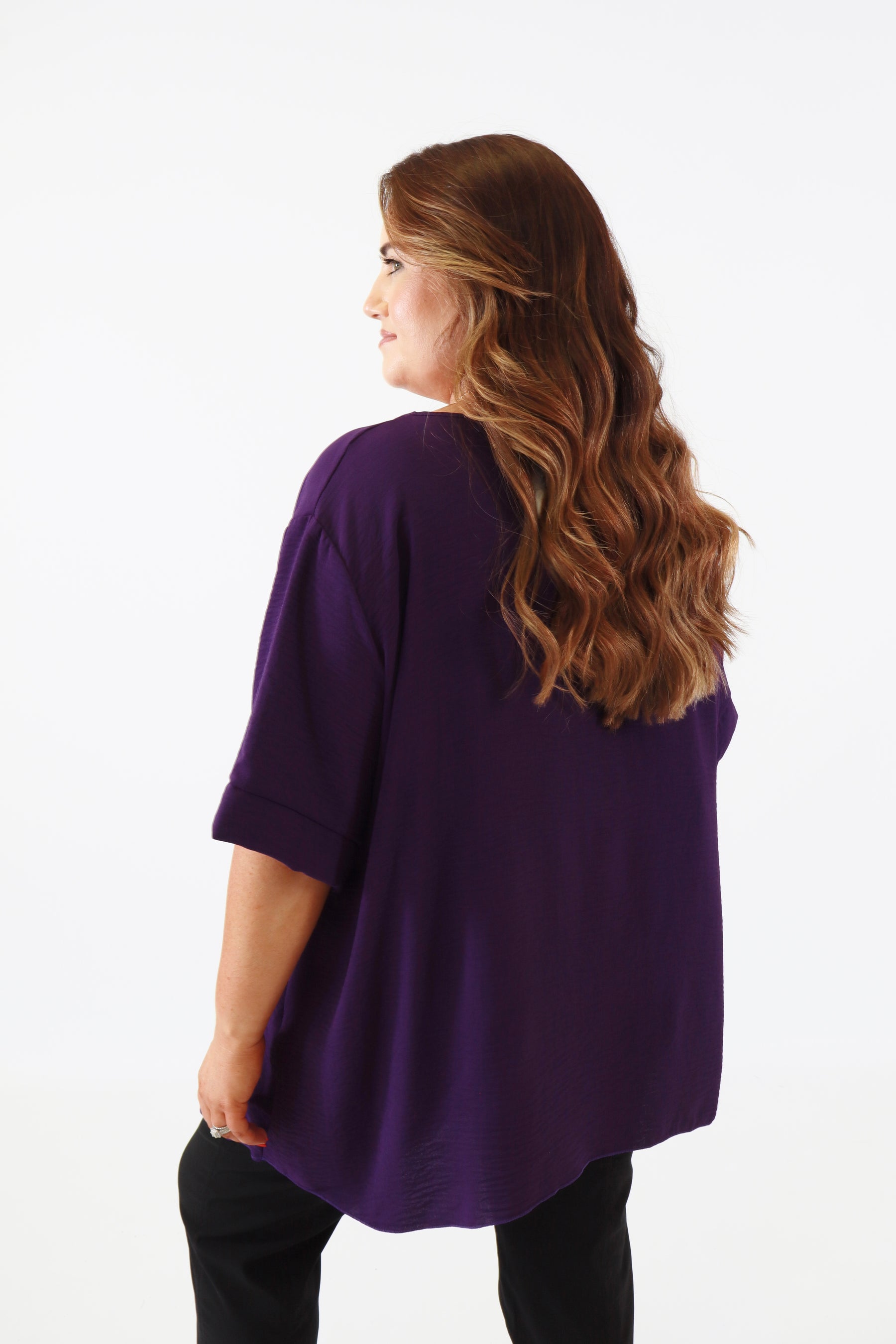 Adaline Blouse in Purple