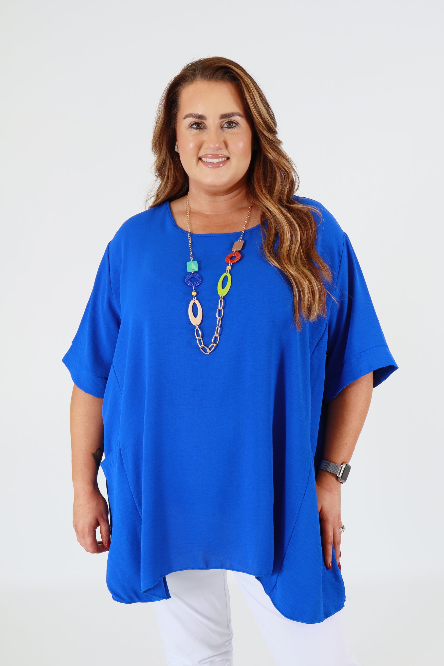 Adaline Blouse in Royal Blue