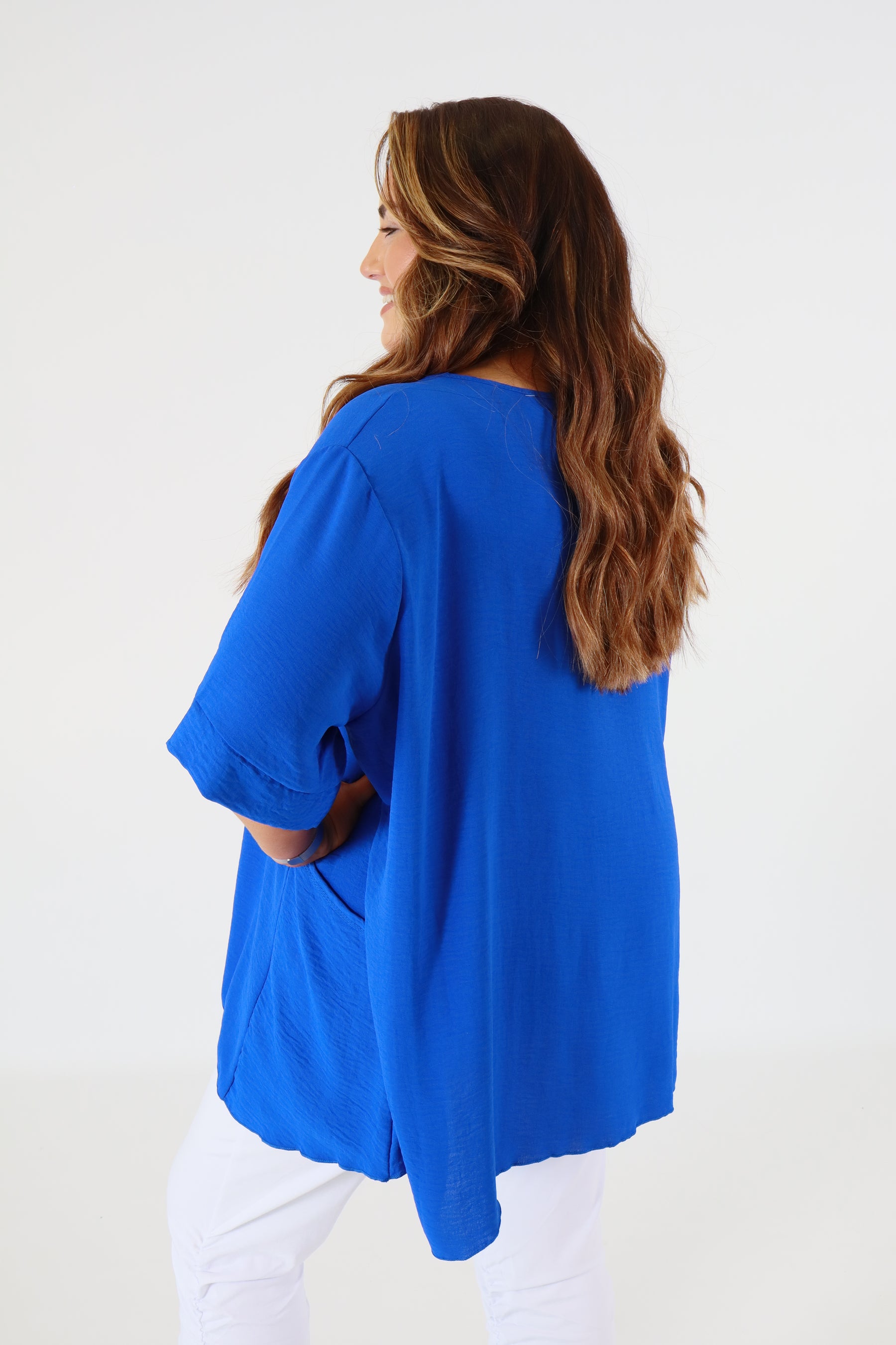 Adaline Blouse in Royal Blue