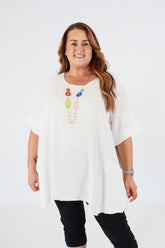 Adaline Blouse in White