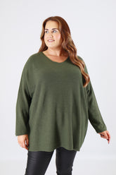 Alina Jumper in Khaki
