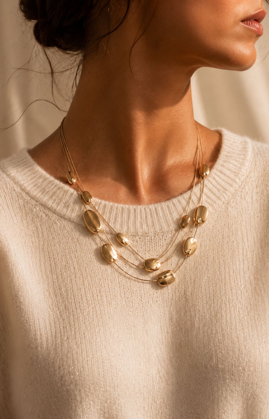 Alma Necklace in Gold