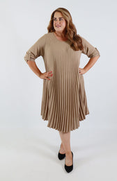 Amanda Dress in Tan