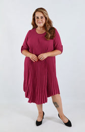 Amanda Dress in Wine