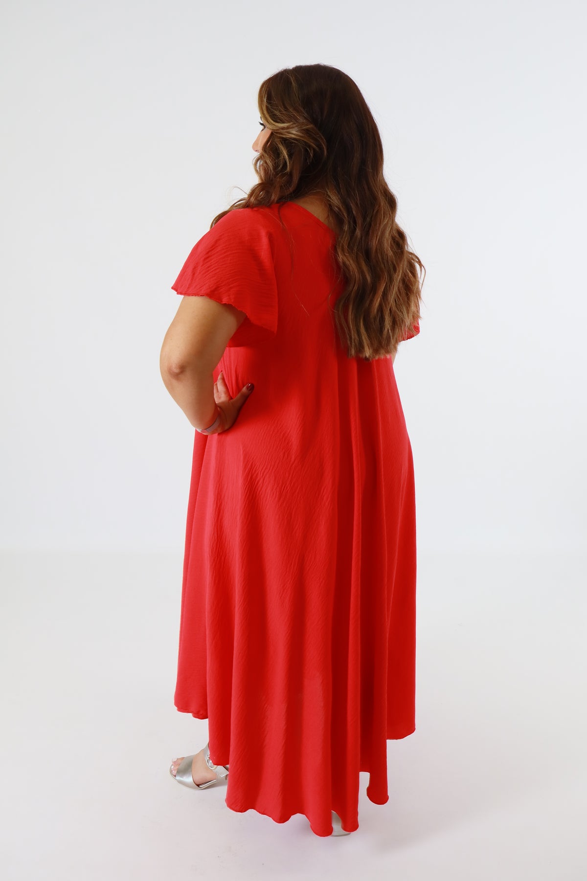 Amelia Dress in Red