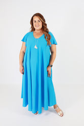 Amelia Dress in Turquoise