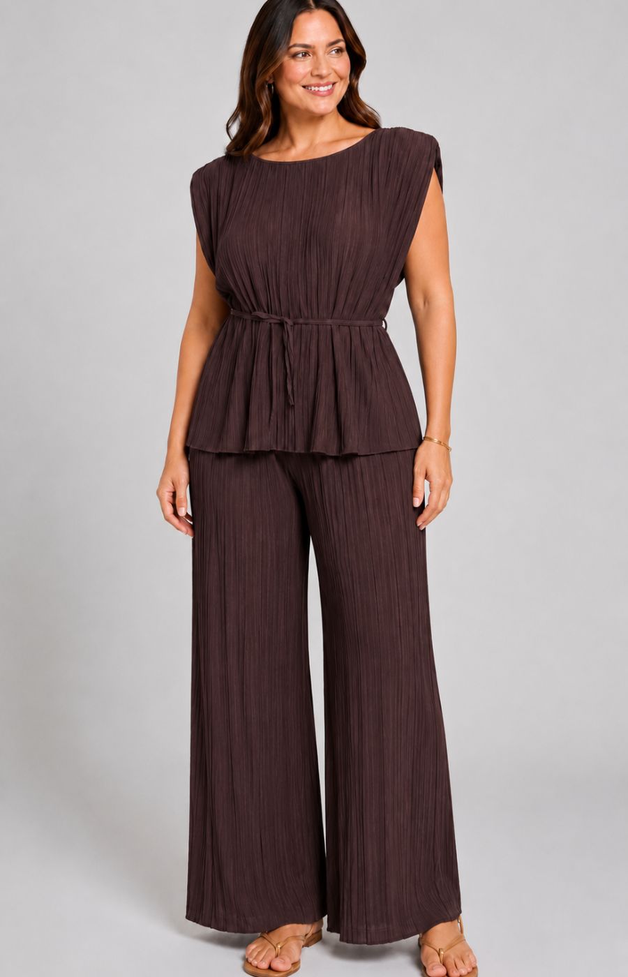 Ansley Co-ord in Brown