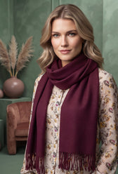 Beth Scarf in Claret