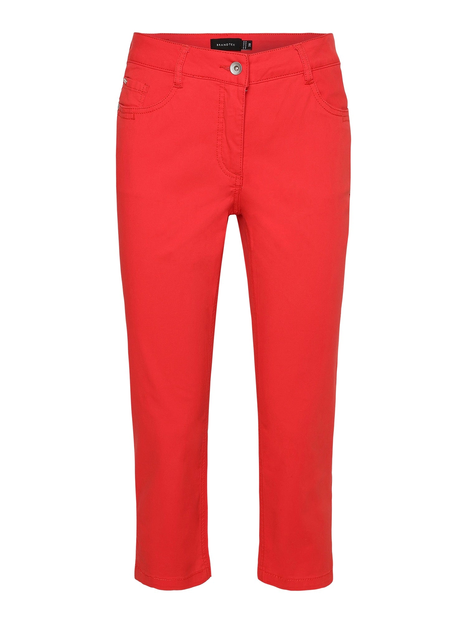 Brandtex Madelaine Cropped Jean in Red