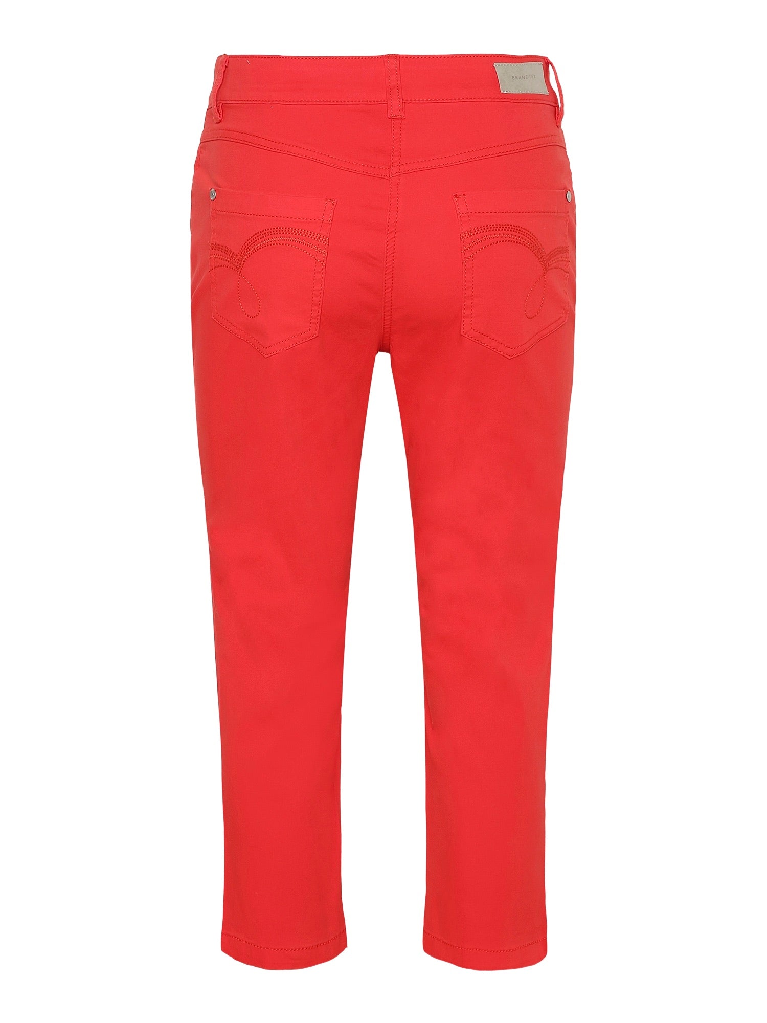 Brandtex Madelaine Cropped Jean in Red