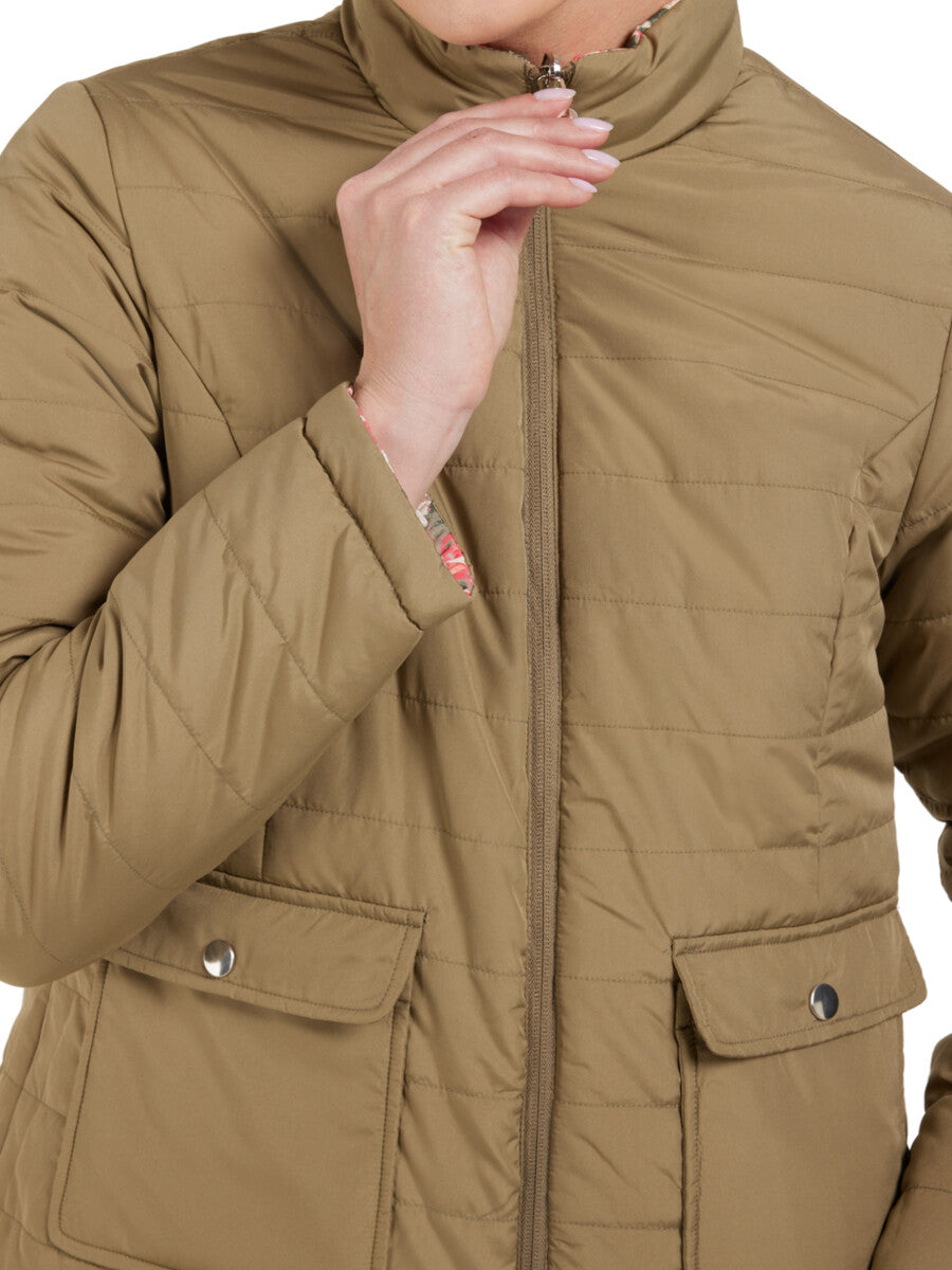 Brandtex Reversible Jacket in Green/Floral