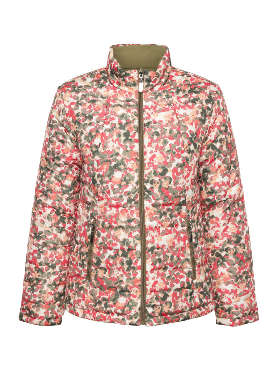 Brandtex Reversible Jacket in Green/Floral