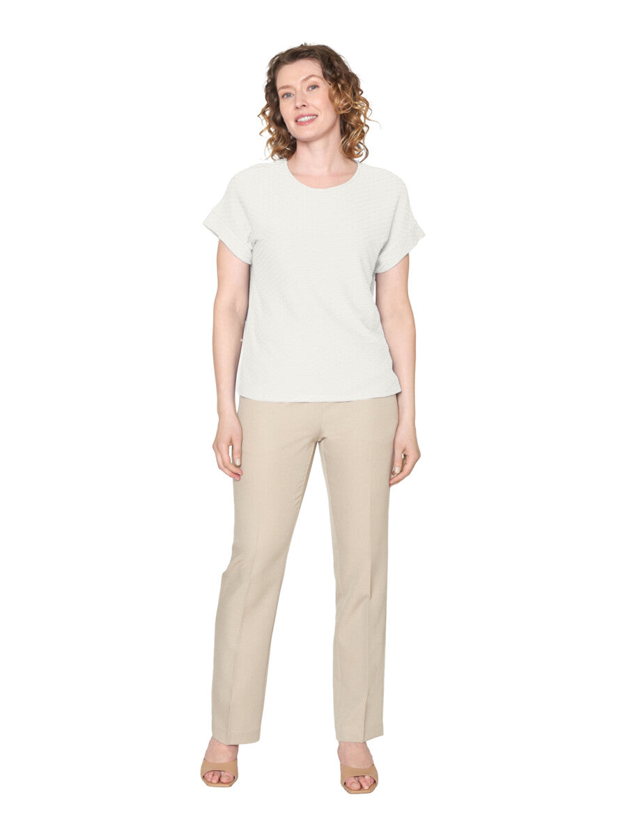 Brandtex Textured T-Shirt in White