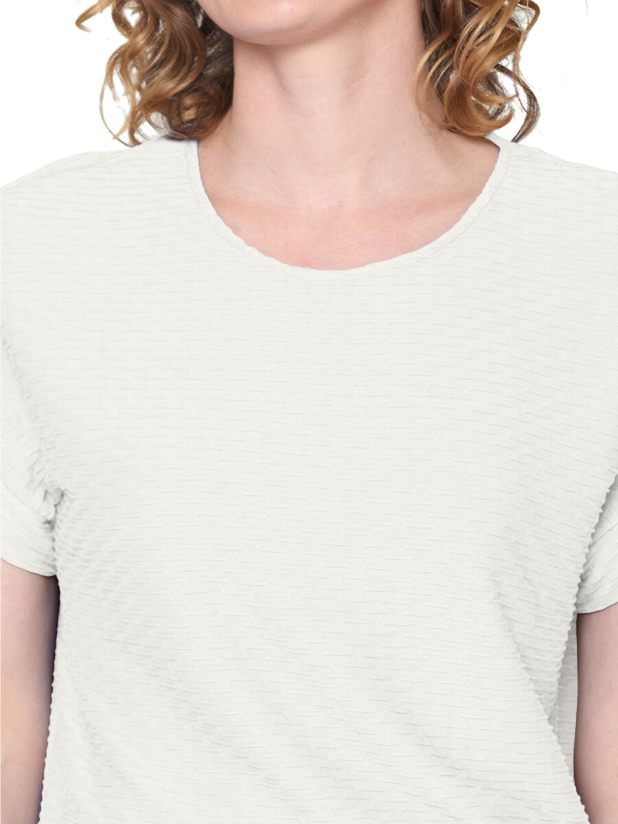 Brandtex Textured T-Shirt in White