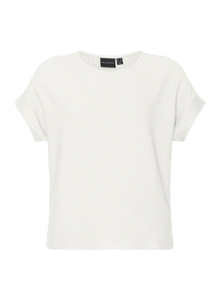 Brandtex Textured T-Shirt in White