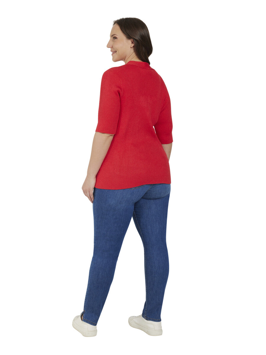 Ciso Knitted Top in Burnt Orange