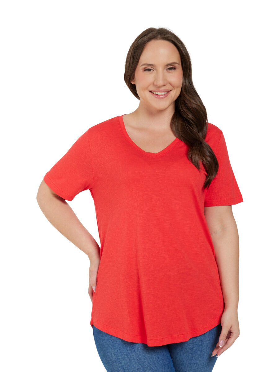 Ciso T-Shirt in Coral