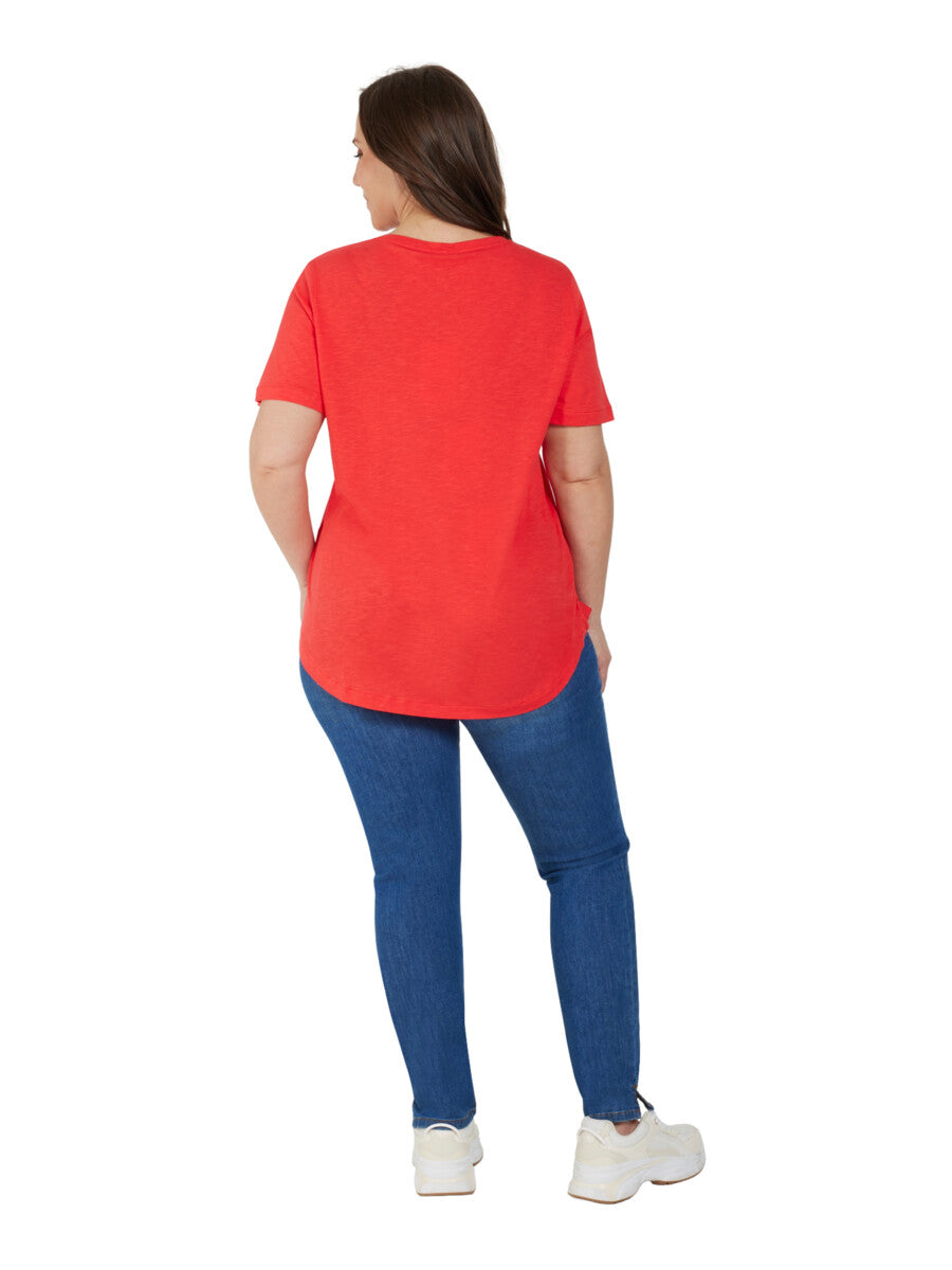 Ciso T-Shirt in Coral