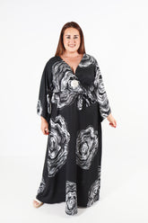 Curviss Black Marble Dress