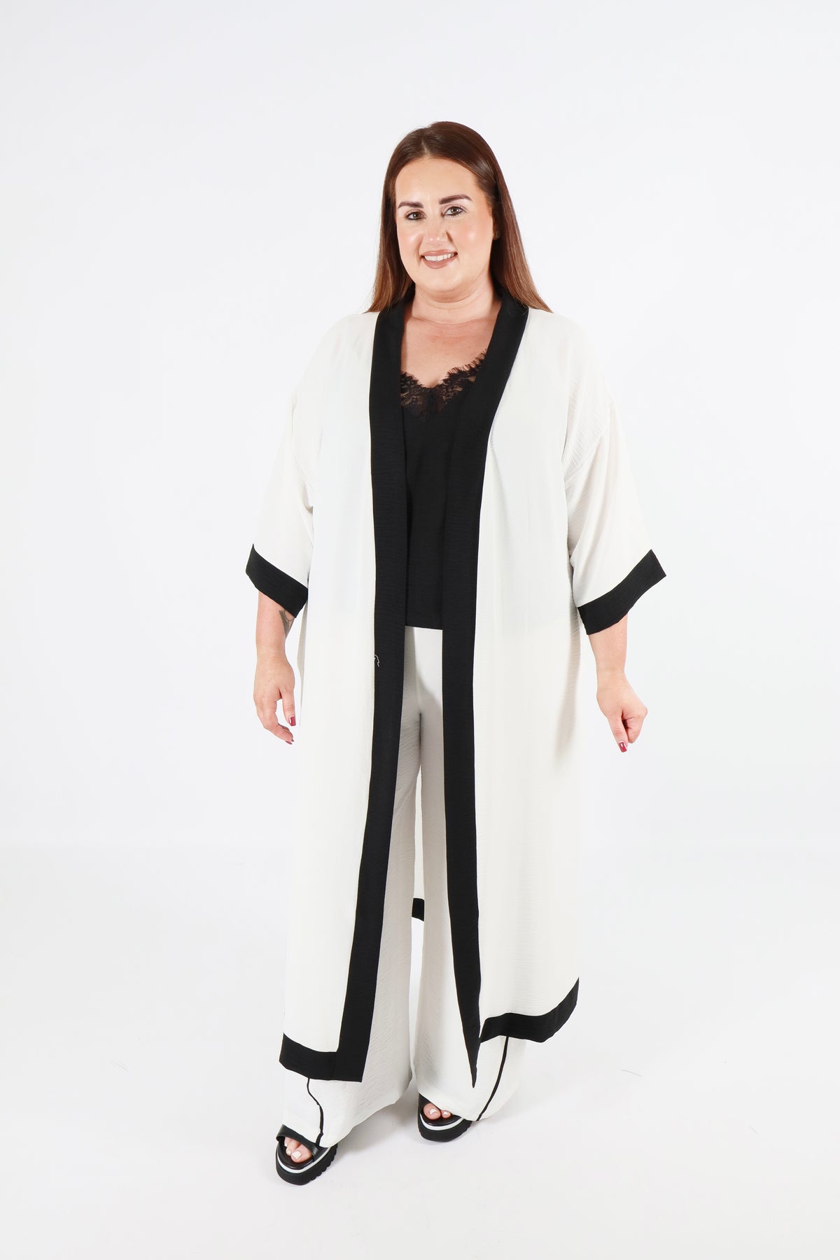 Curviss Longline Jacket in White