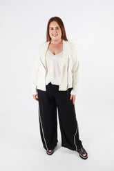 Curviss Wide Leg Trouser in Black