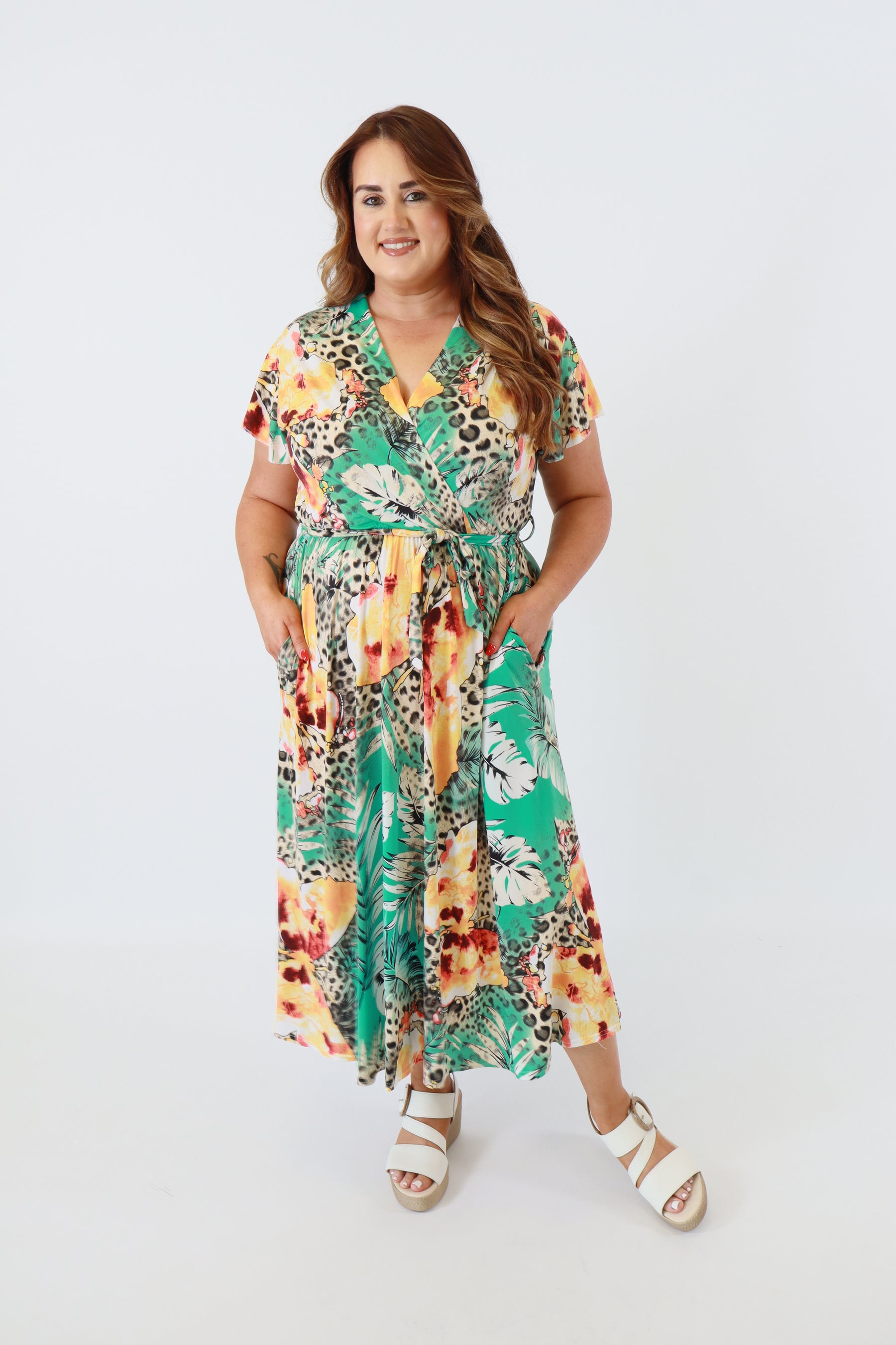 Dani Dress in Wild Turquoise