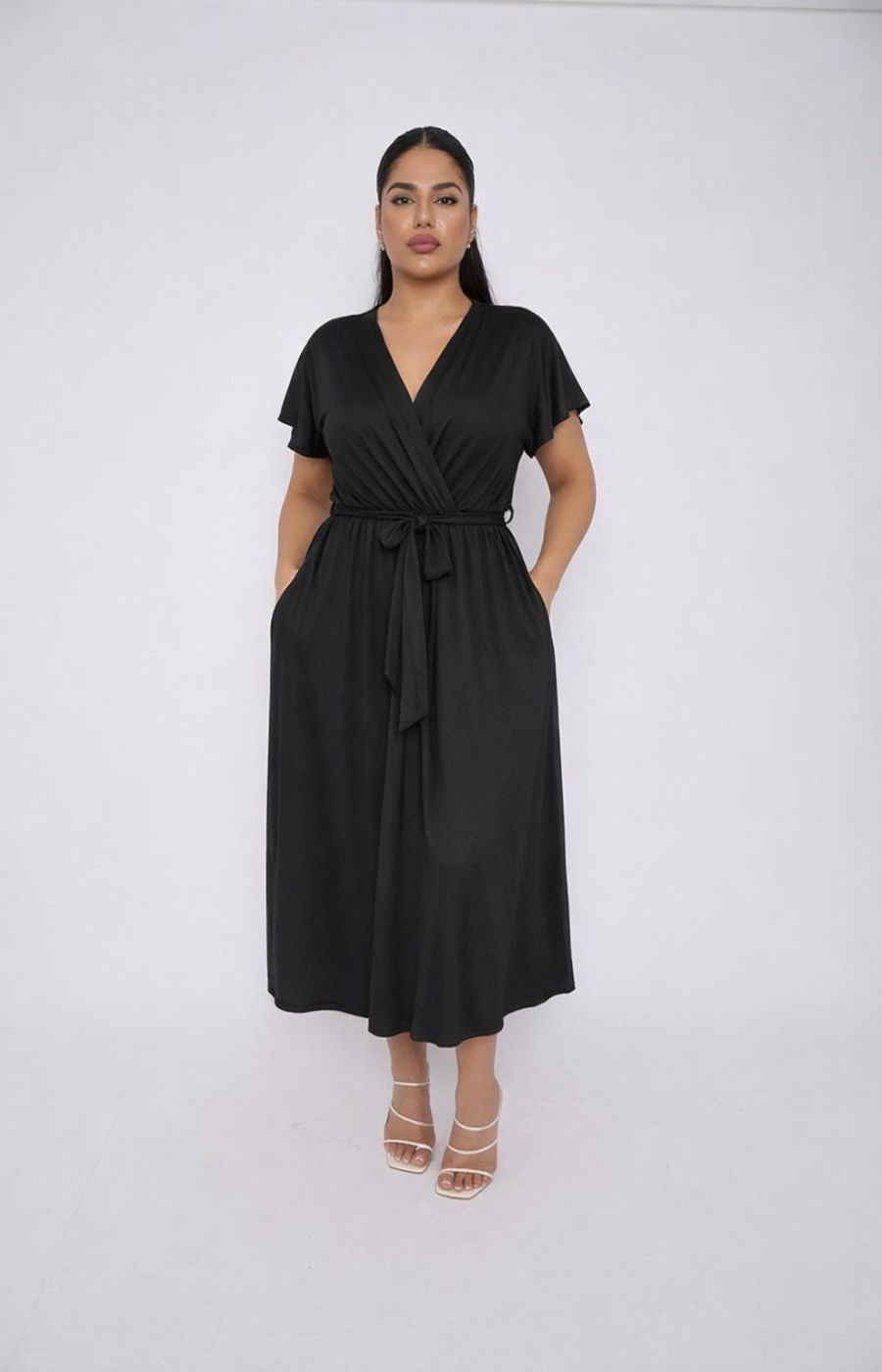 Dani Short Sleeve Dress in Black