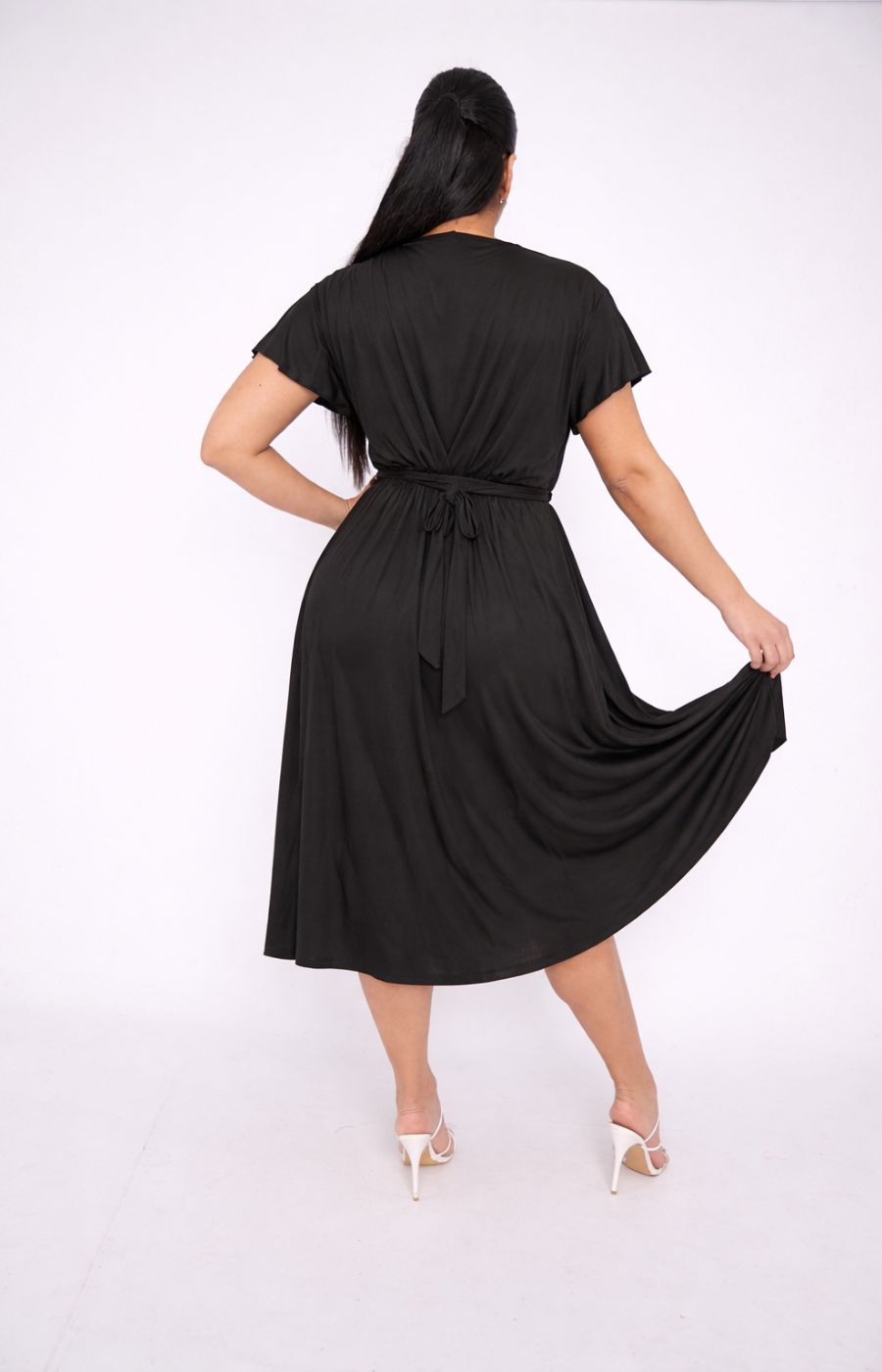 Dani Short Sleeve Dress in Black