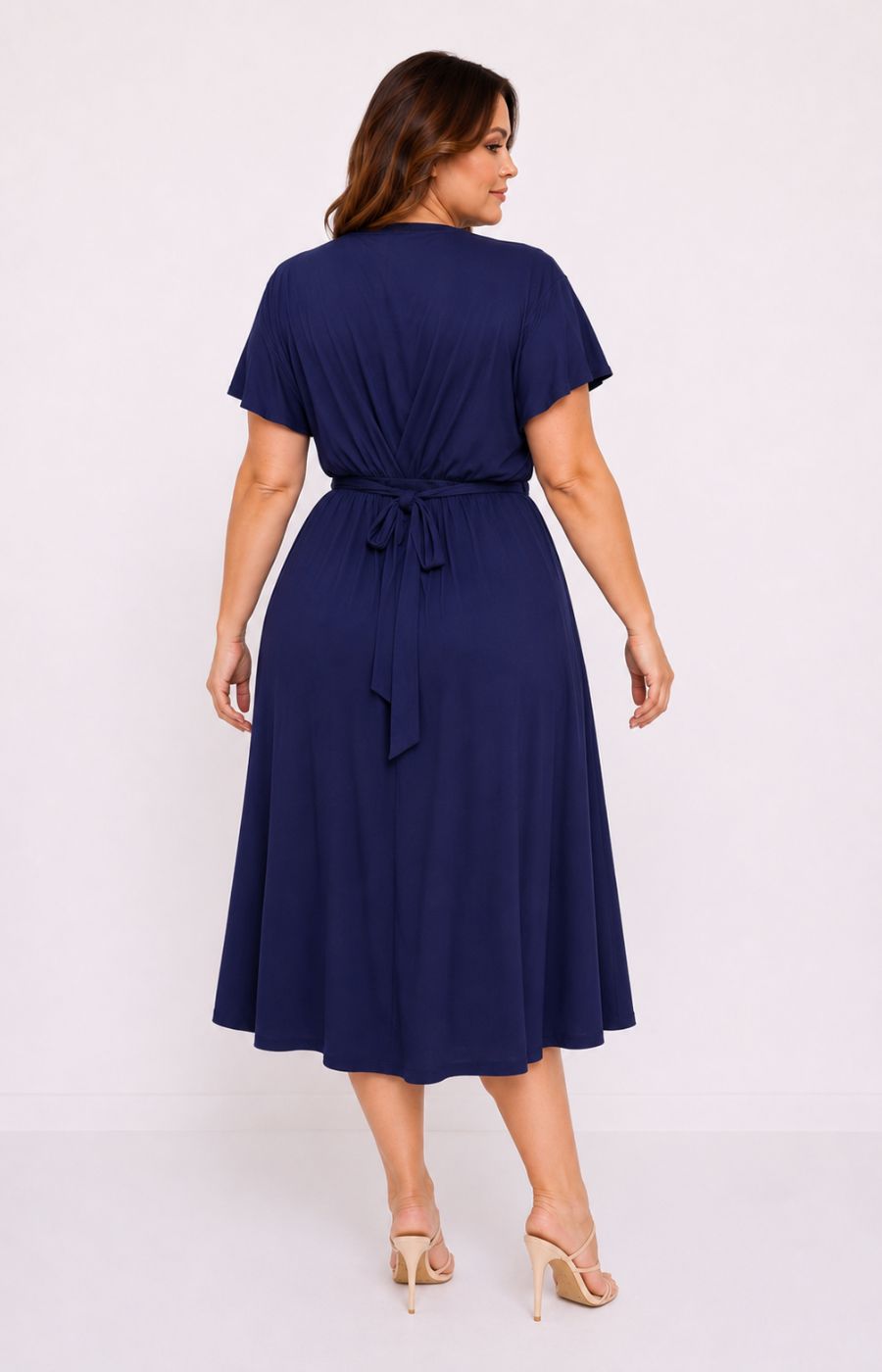 Dani Short Sleeve Dress in Navy