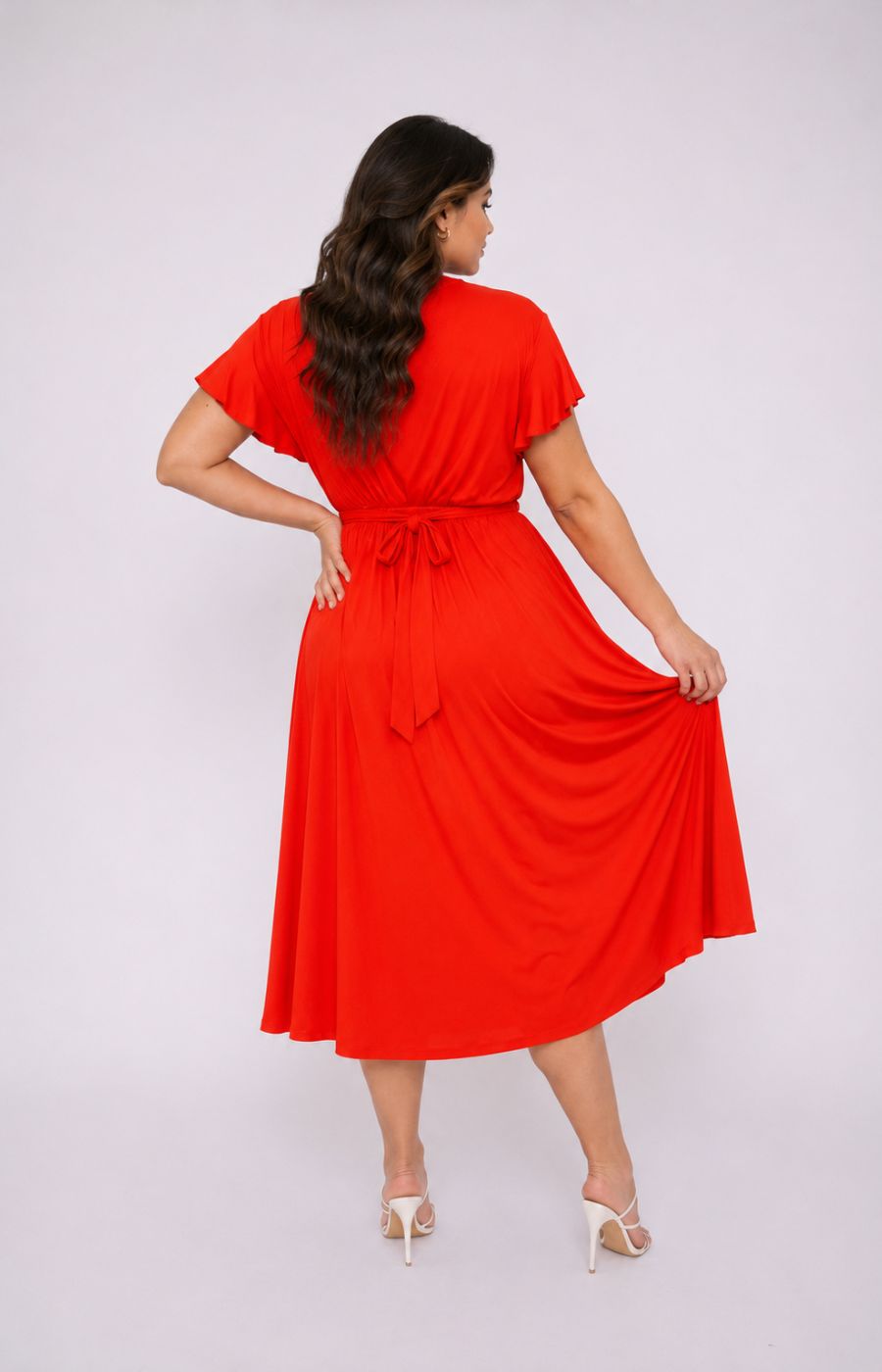 Dani Short Sleeve Dress in Red