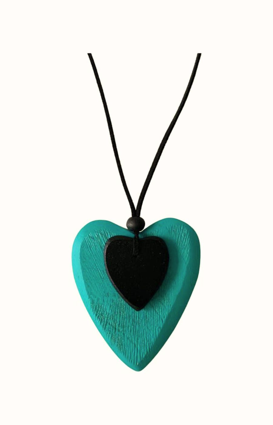 Eden Heart Necklace in Teal