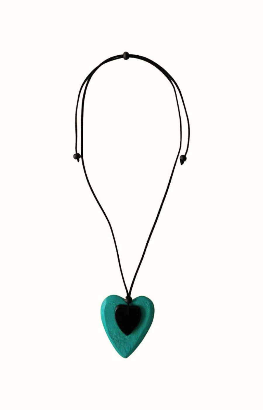 Eden Heart Necklace in Teal