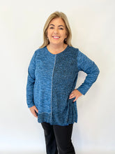 Eden Leopard Top in Blue