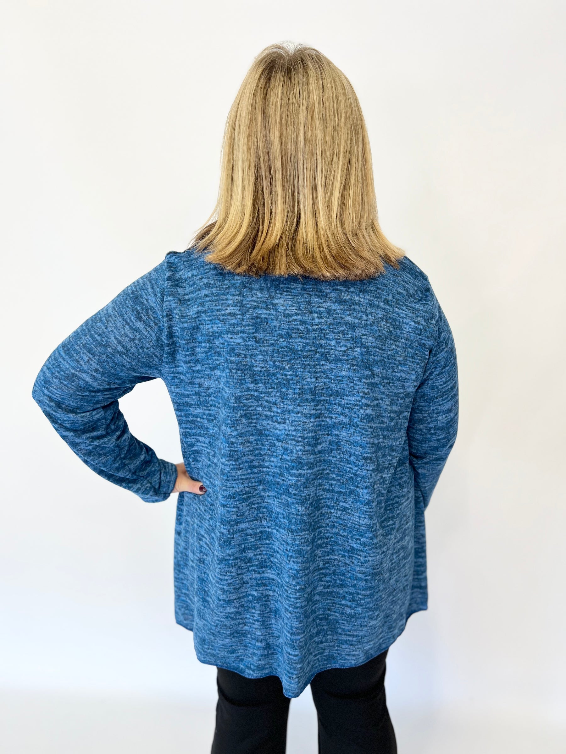 Eden Leopard Top in Blue