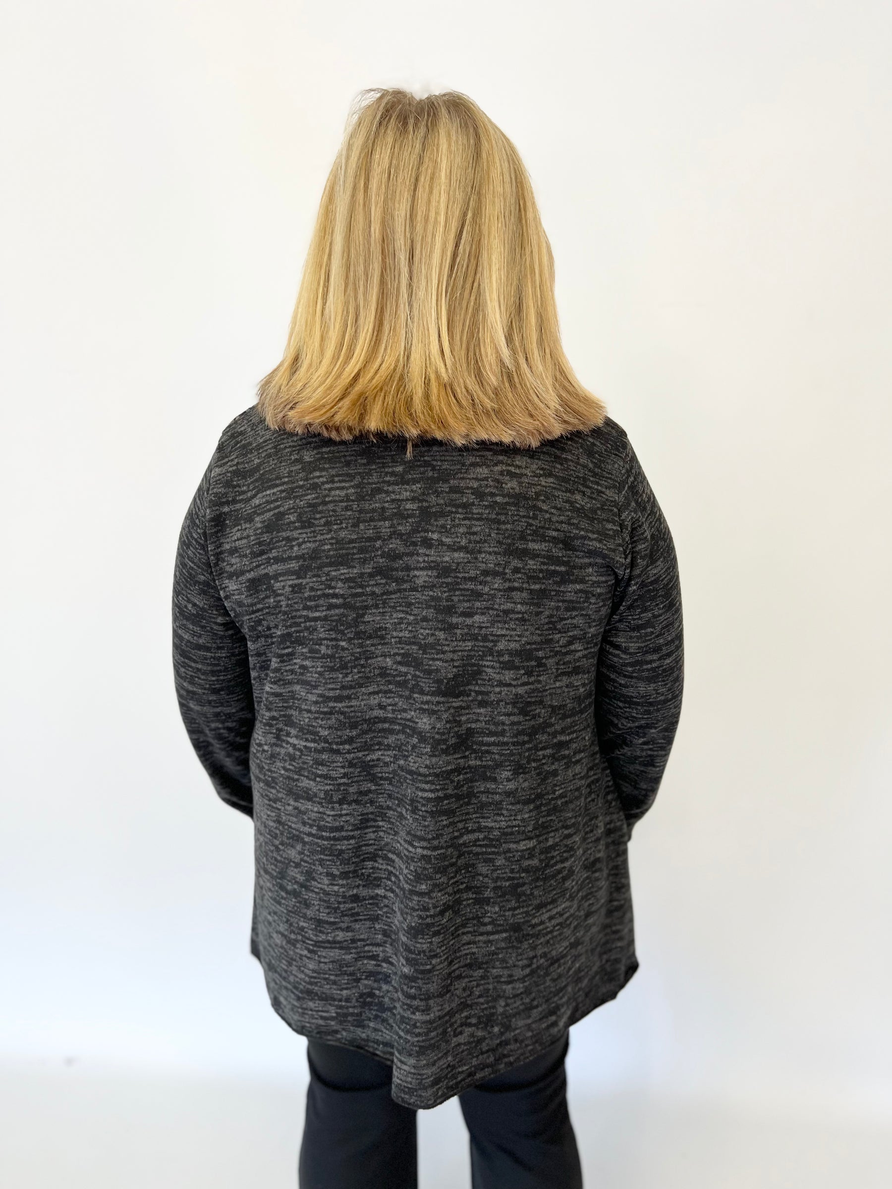 Eden Leopard Top in Grey
