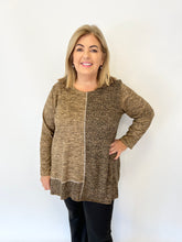 Eden Leopard Top in Tan