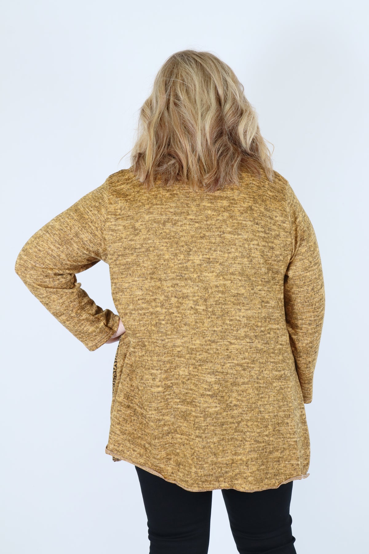 Eden Leopard Top in Yellow