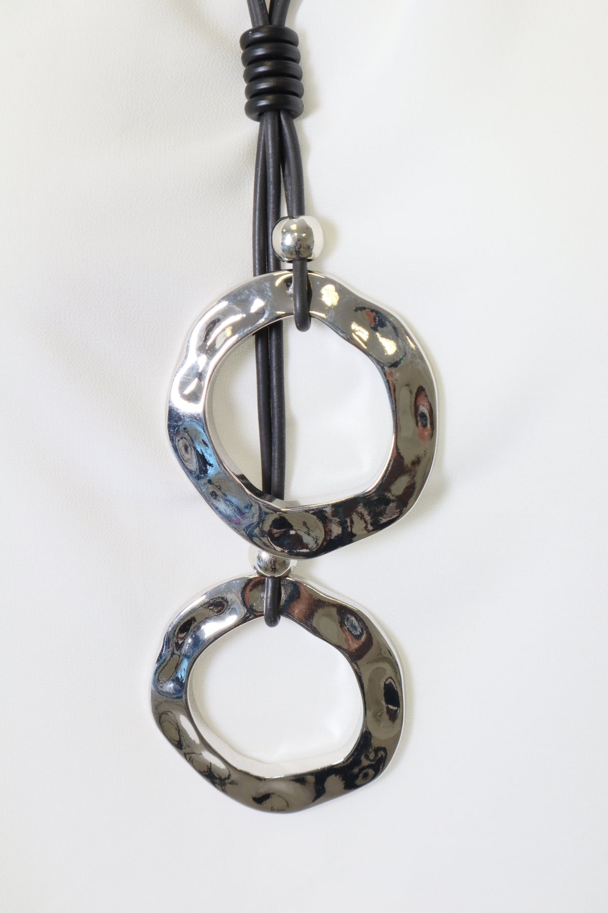 Eithne Necklace in Black and Silver