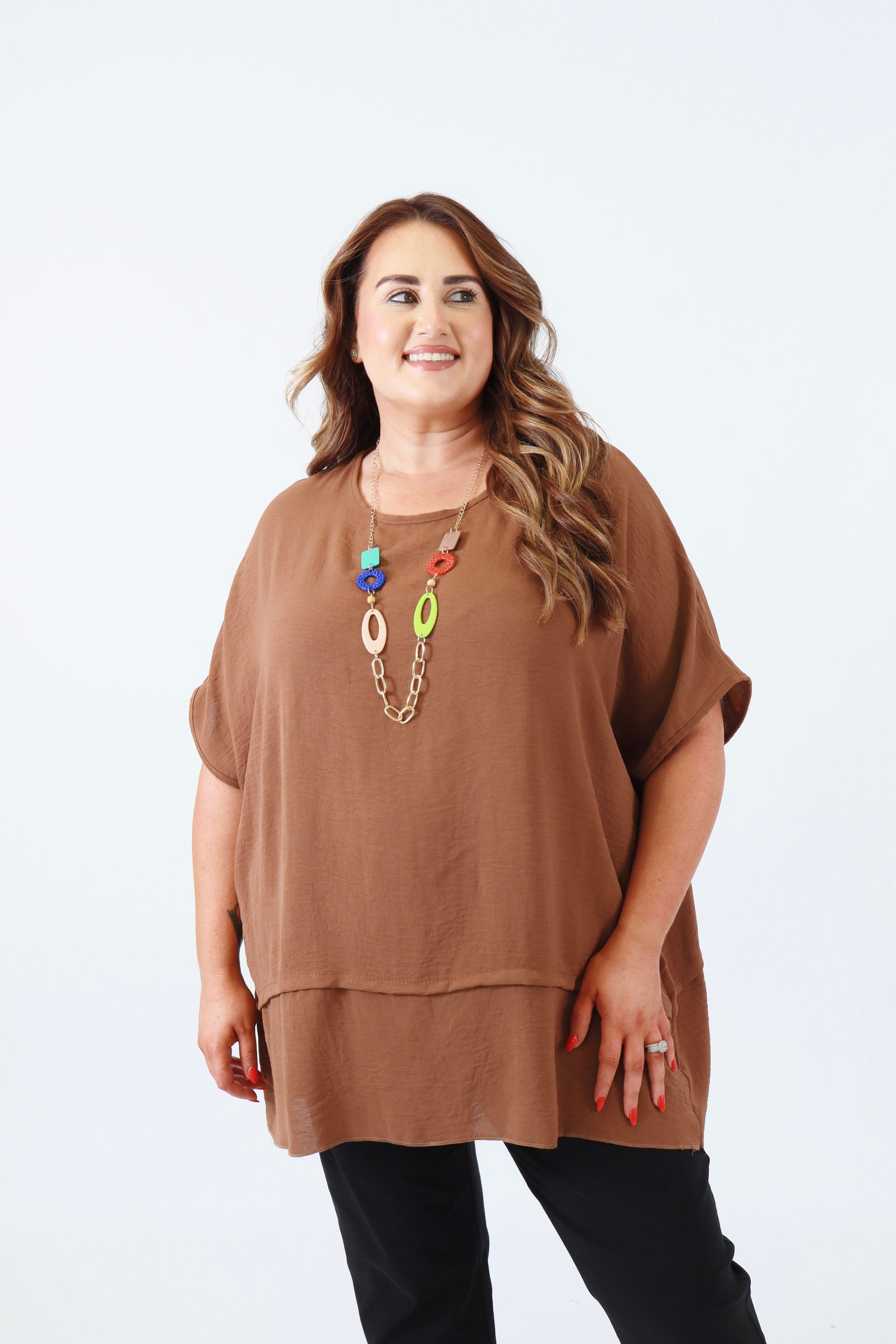 Elodie Blouse in Brown